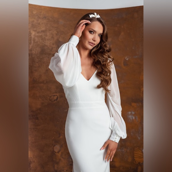 NWT Wedding Dress Sleeves (Detachable) - Picture 8 of 13